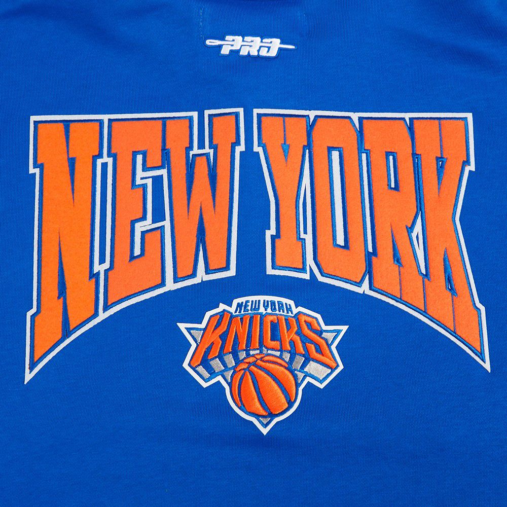 Pro Standard Women's New York Knicks Blue Crest Emblem Long Sleeve Shirt product image