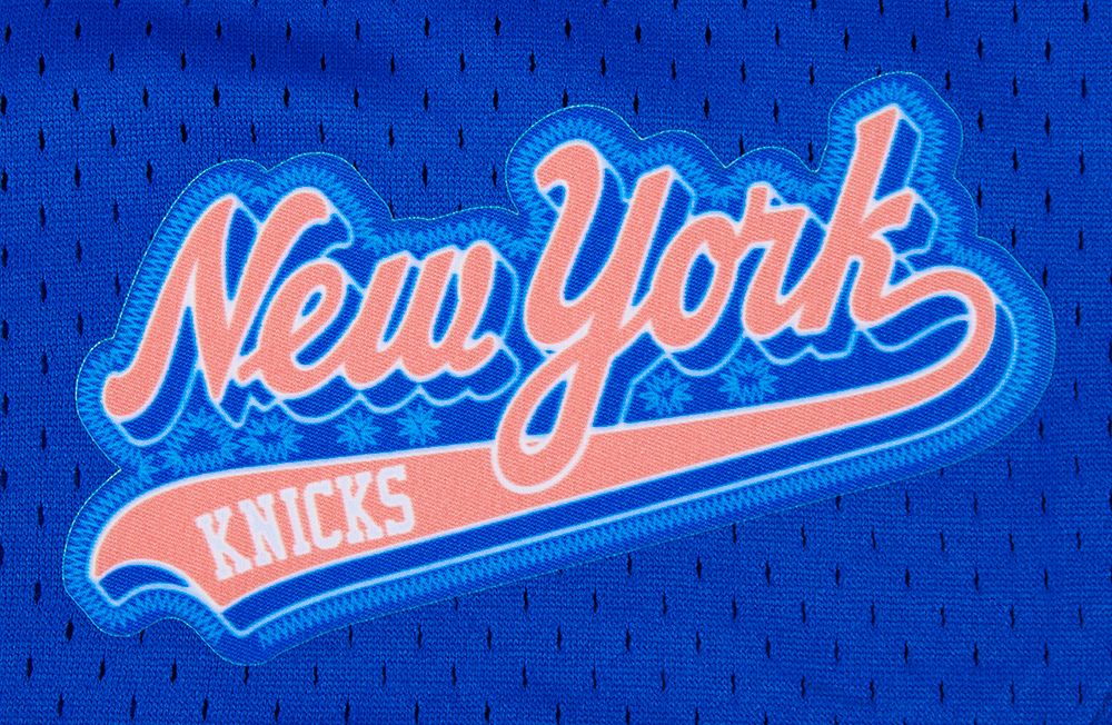 Pro Standard Women's New York Knicks Blue Script Tail Mesh Shorts product image