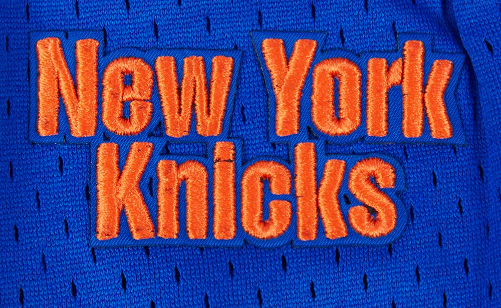 Pro Standard Women's New York Knicks Blue Script Tail Mesh Shorts product image