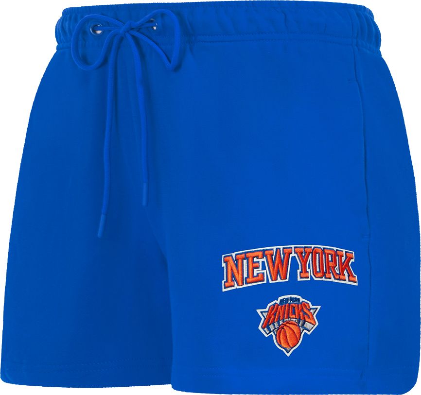 Pro Standard Women's New York Knicks Blue Classic Fleece Shorts product image