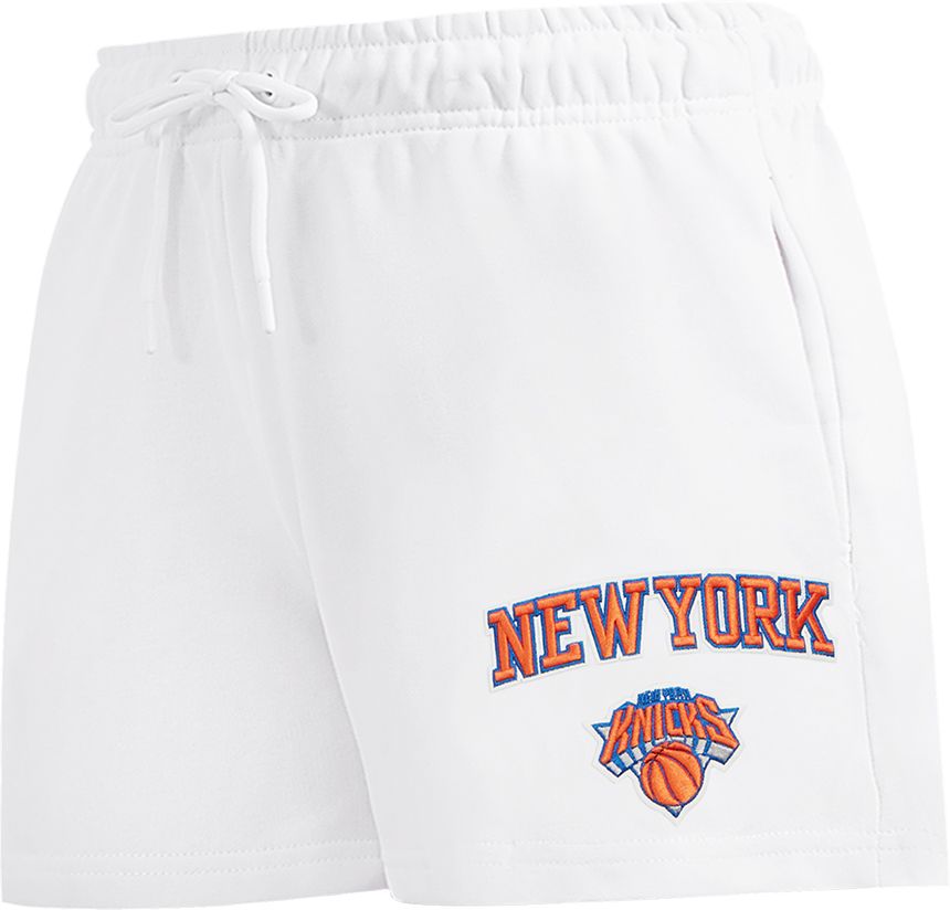 Pro Standard Women's New York Knicks White Classic Fleece Shorts product image