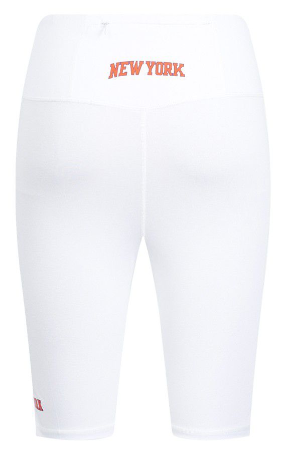 Pro Standard Women's New York Knicks White Classic Cotton Bike Shorts product image