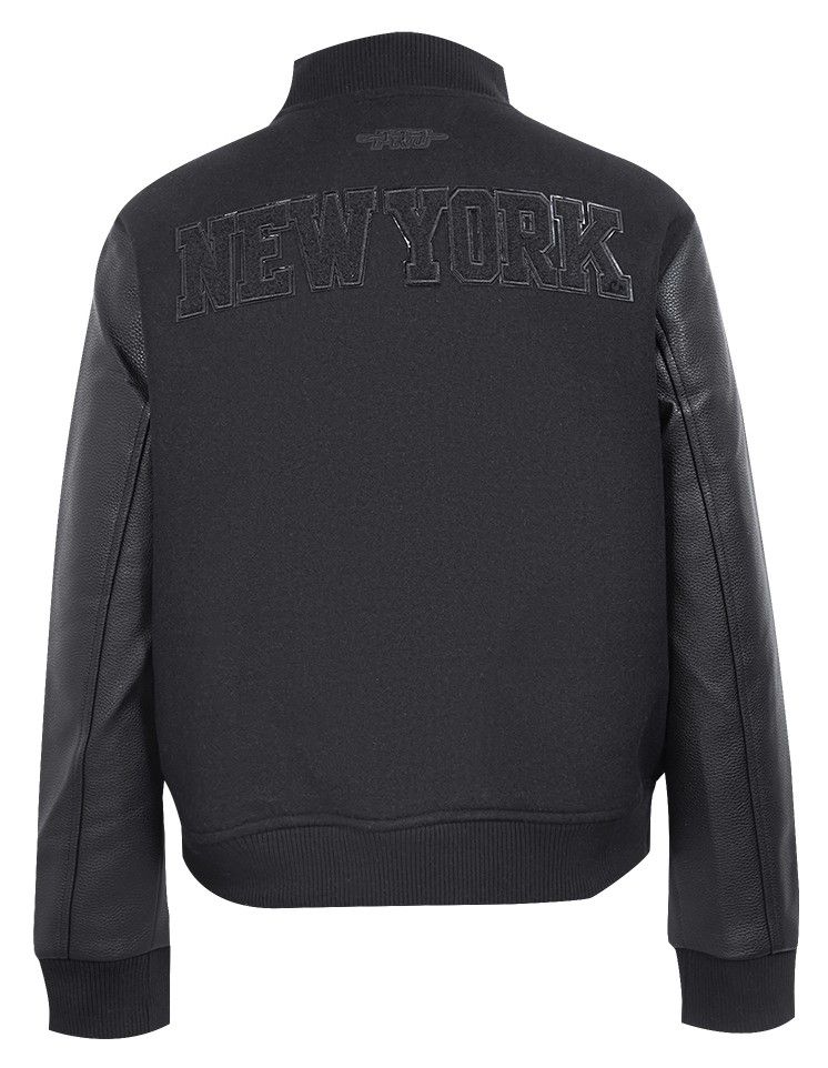 Pro Standard Women's New York Knicks Black Classic Wool Varsity Jacket product image