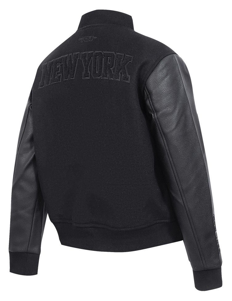 Pro Standard Women's New York Knicks Black Classic Wool Varsity Jacket product image