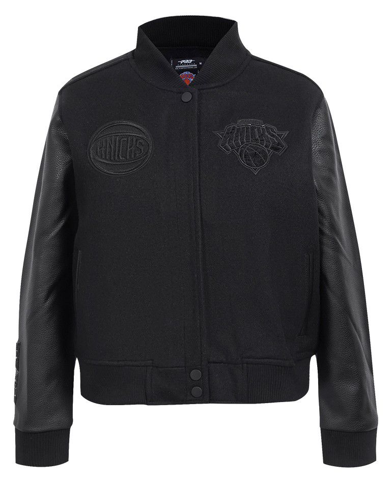 Pro Standard Women's New York Knicks Black Classic Wool Varsity Jacket product image