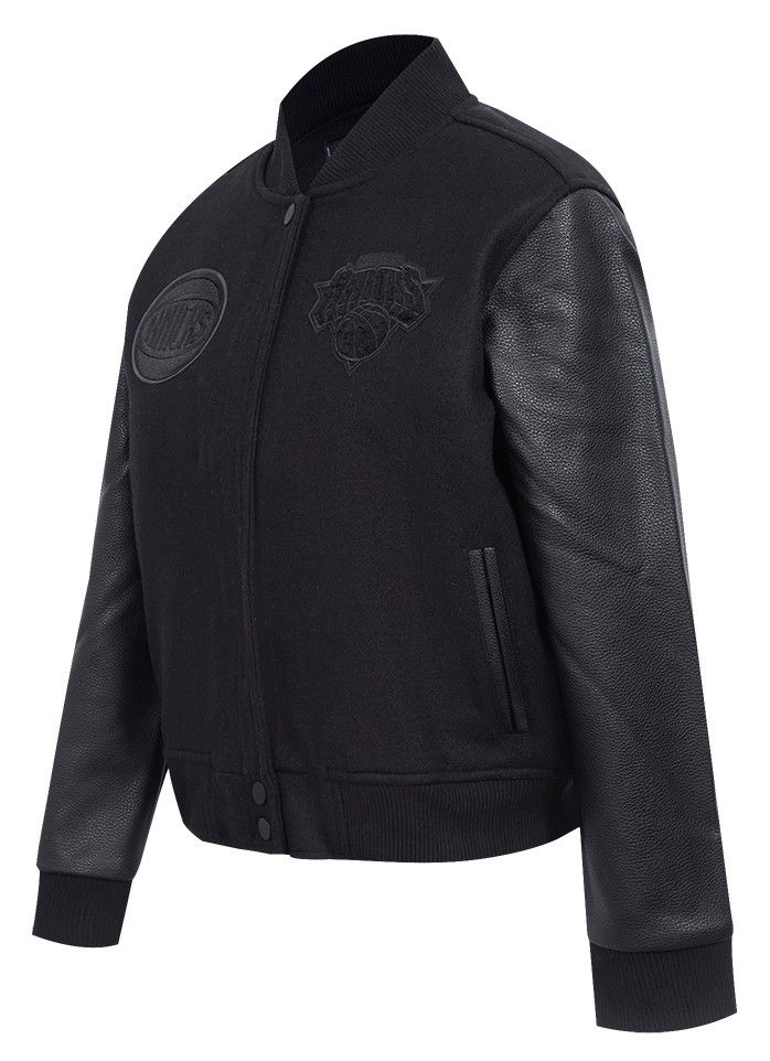 Pro Standard Women's New York Knicks Black Classic Wool Varsity Jacket product image
