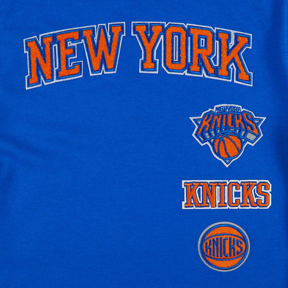 Pro Standard Boys' New York Knicks Blue Retro Classic Taping T-Shirt product image