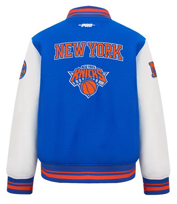 Pro Standard Boys' New York Knicks Blue Wool Varsity Jacket product image
