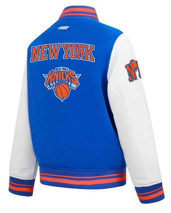Pro Standard Boys' New York Knicks Blue Wool Varsity Jacket product image