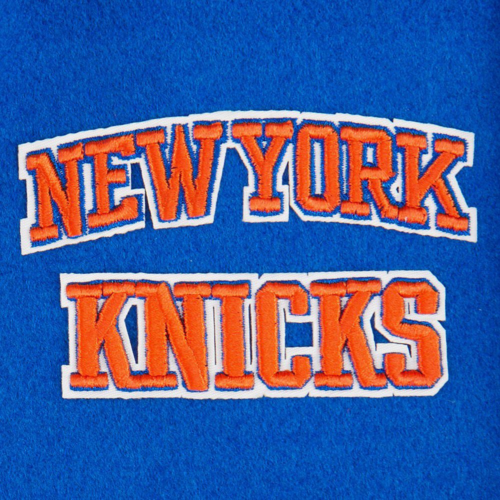 Pro Standard Boys' New York Knicks Blue Wool Varsity Jacket product image