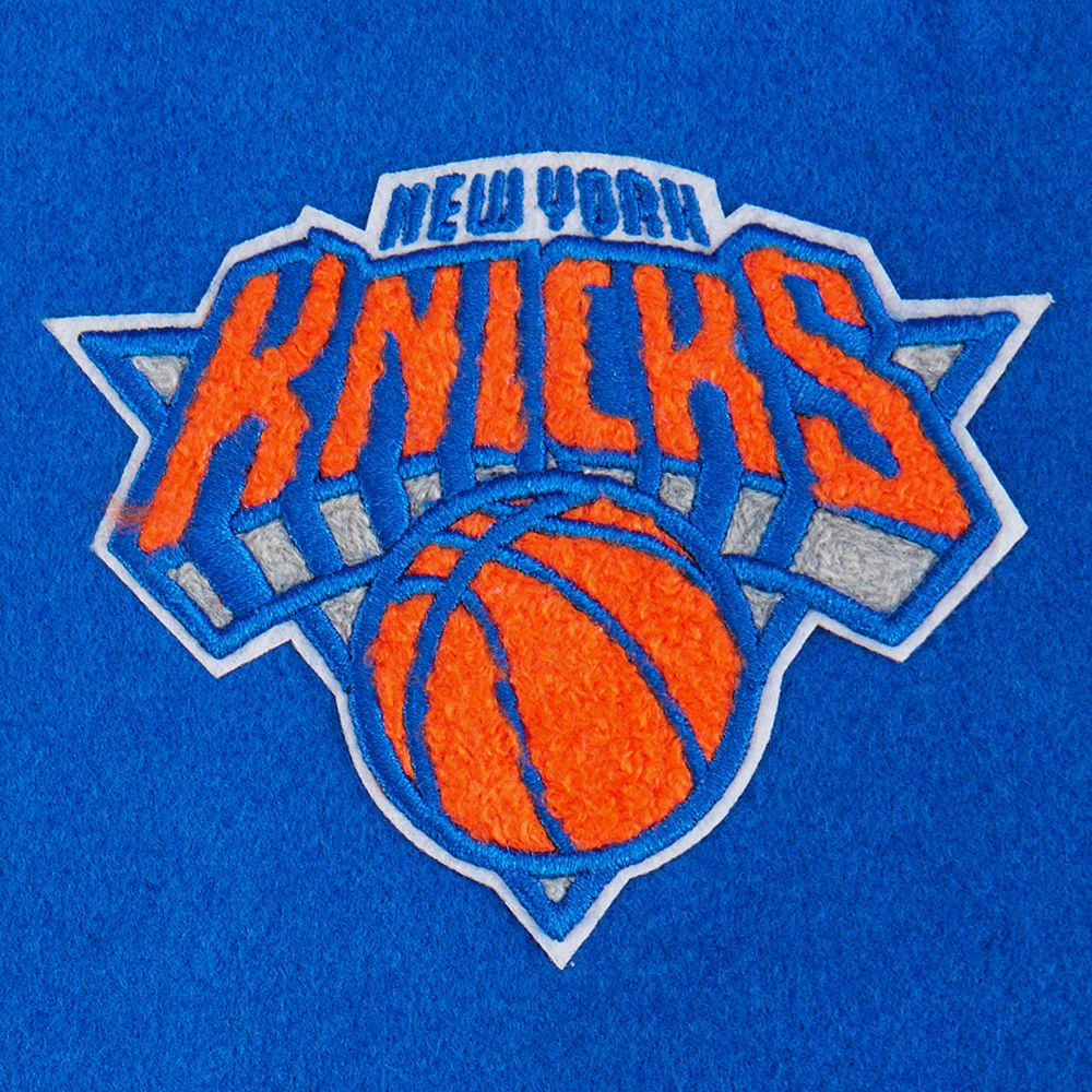 Pro Standard Boys' New York Knicks Blue Wool Varsity Jacket product image