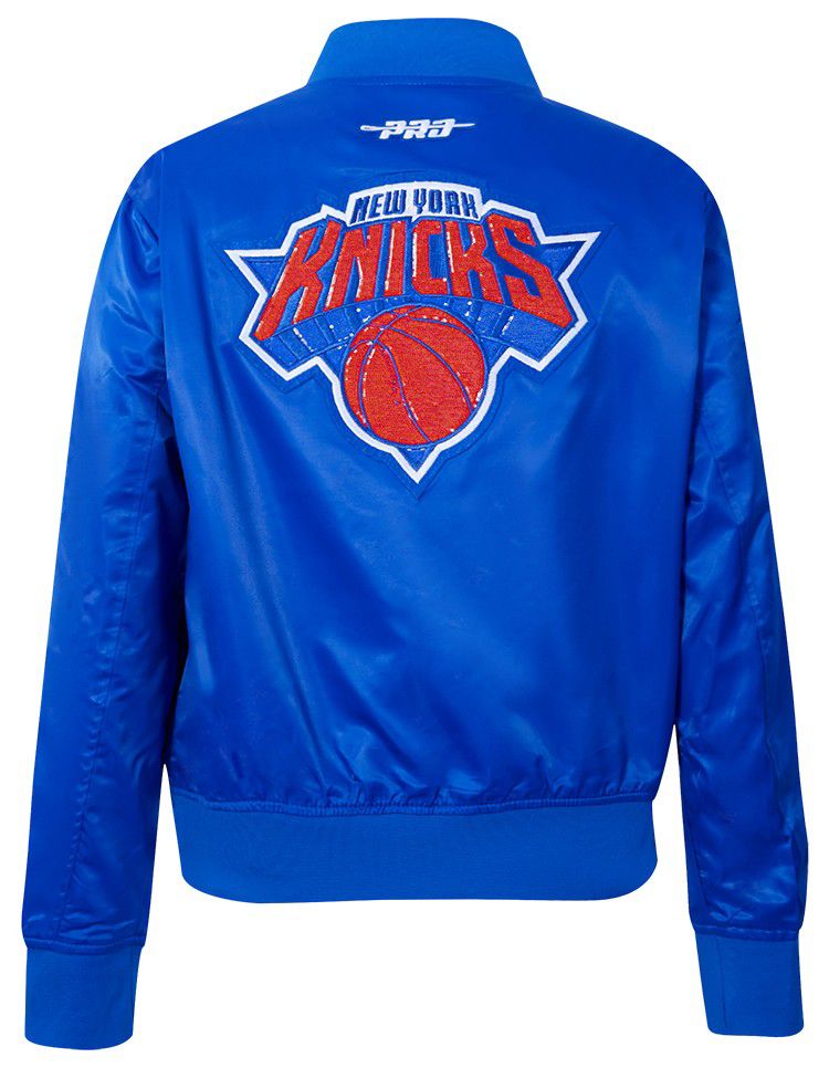 Pro Standard Women's New York Knicks Blue Game Day Classics Satin Jacket product image