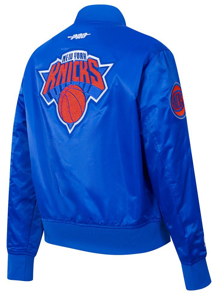 Pro Standard Women's New York Knicks Blue Game Day Classics Satin Jacket product image