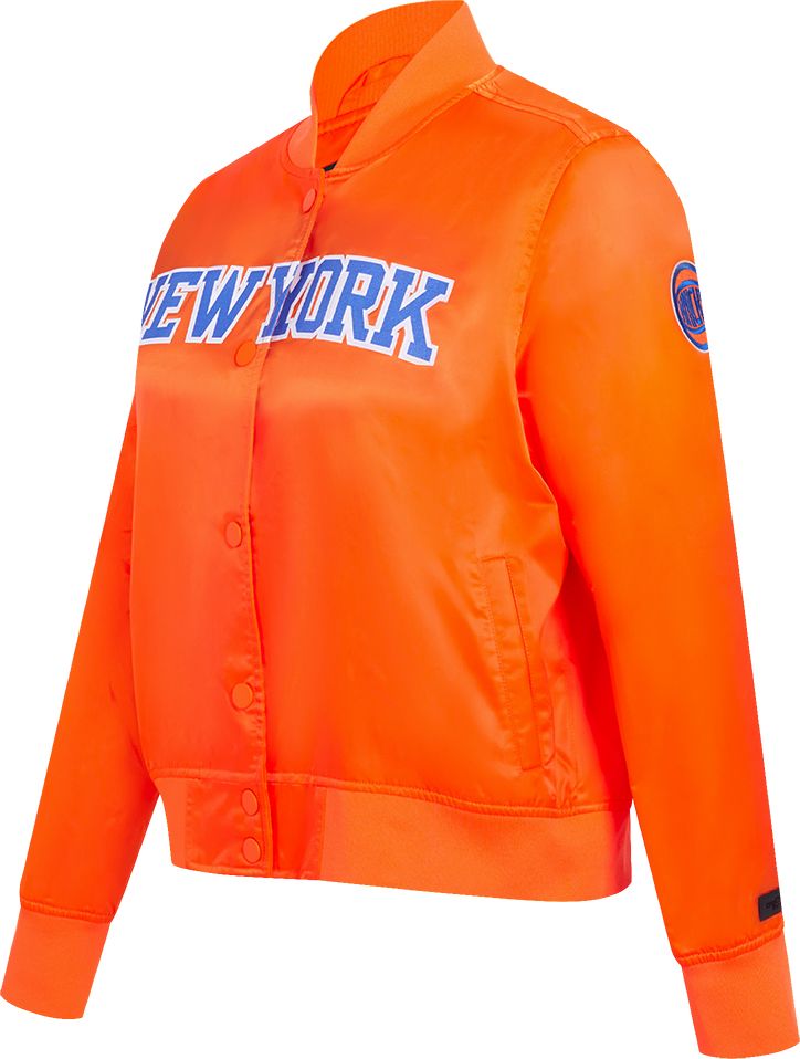 Pro Standard Women's New York Knicks Orange Classic Satin Jacket product image