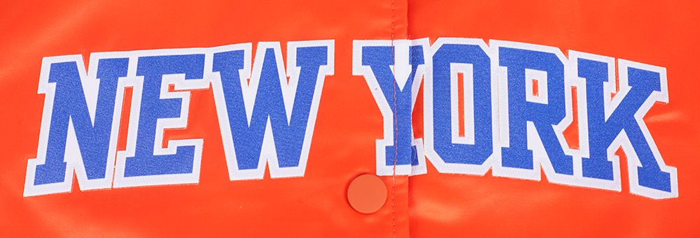 Pro Standard Women's New York Knicks Orange Classic Satin Jacket product image