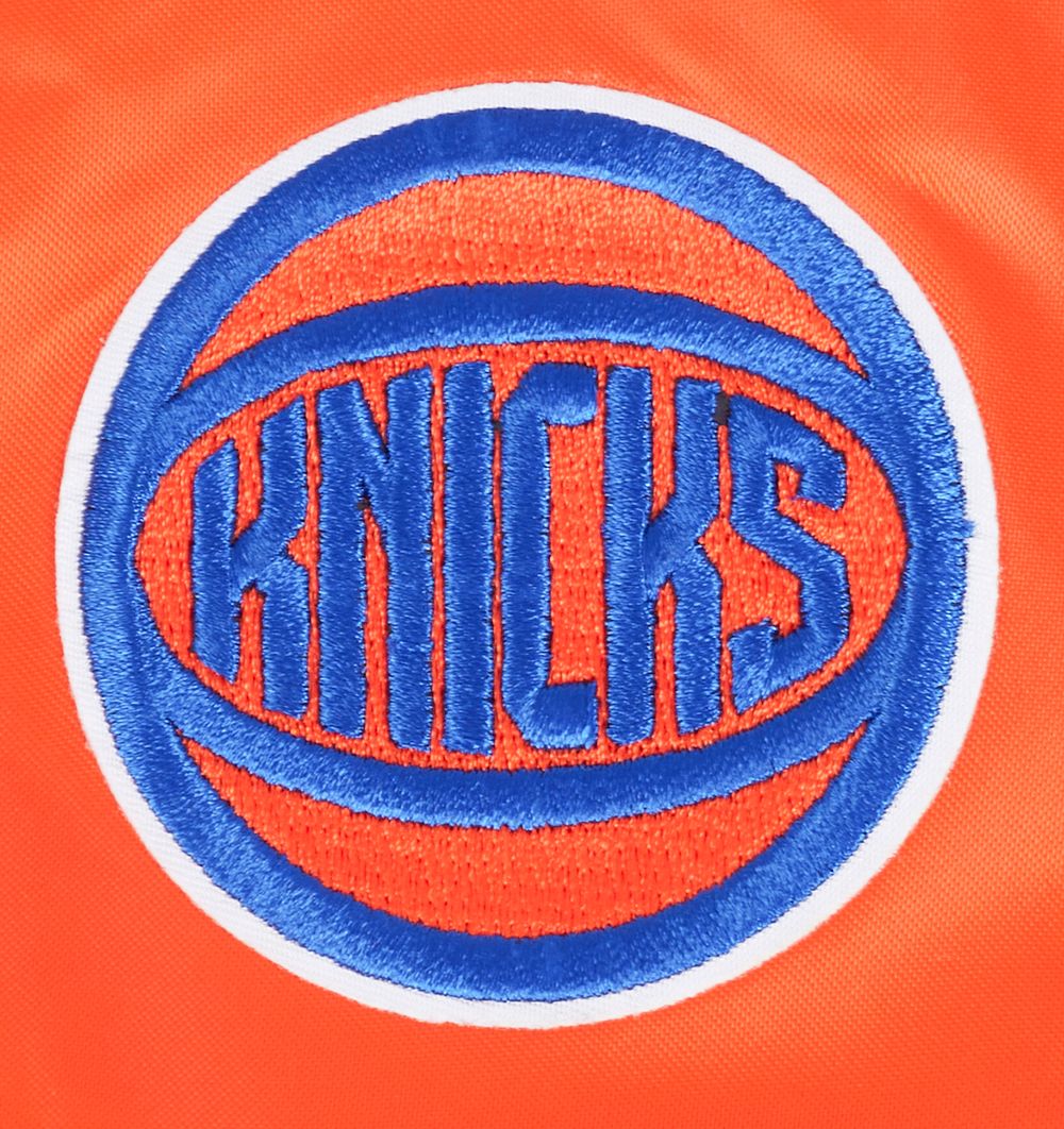 Pro Standard Women's New York Knicks Orange Classic Satin Jacket product image