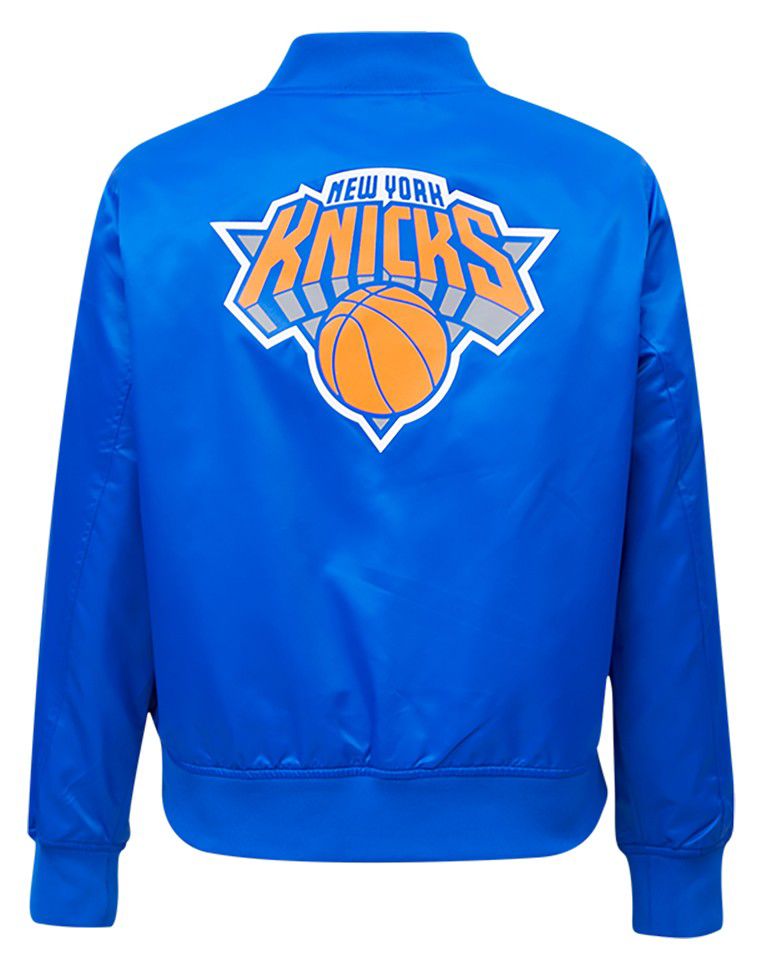Pro Standard Women's New York Knicks Blue Classic Satin Jacket product image