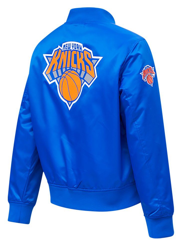 Pro Standard Women's New York Knicks Blue Classic Satin Jacket product image