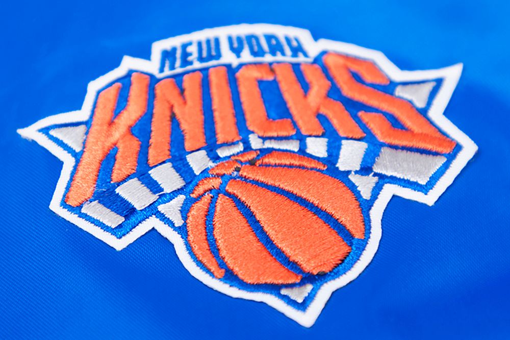 Pro Standard Women's New York Knicks Blue Classic Satin Jacket product image