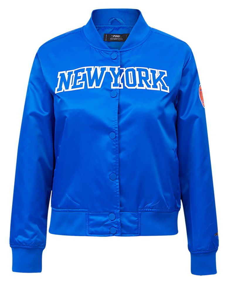 Pro Standard Women's New York Knicks Blue Classic Satin Jacket product image