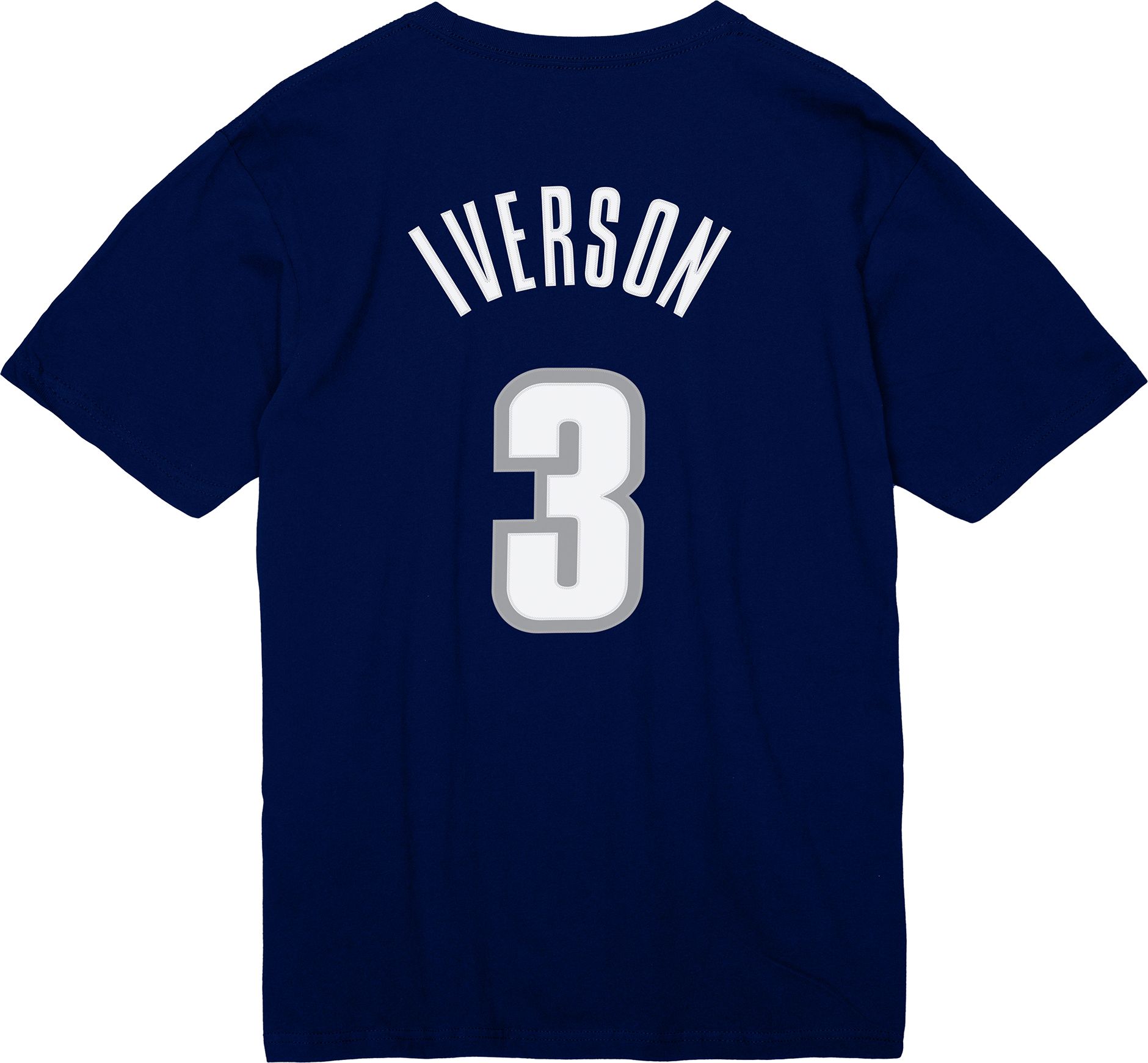 Mitchell & Ness Men's Georgetown Hoyas Blue Allen Iverson #3 T-Shirt product image