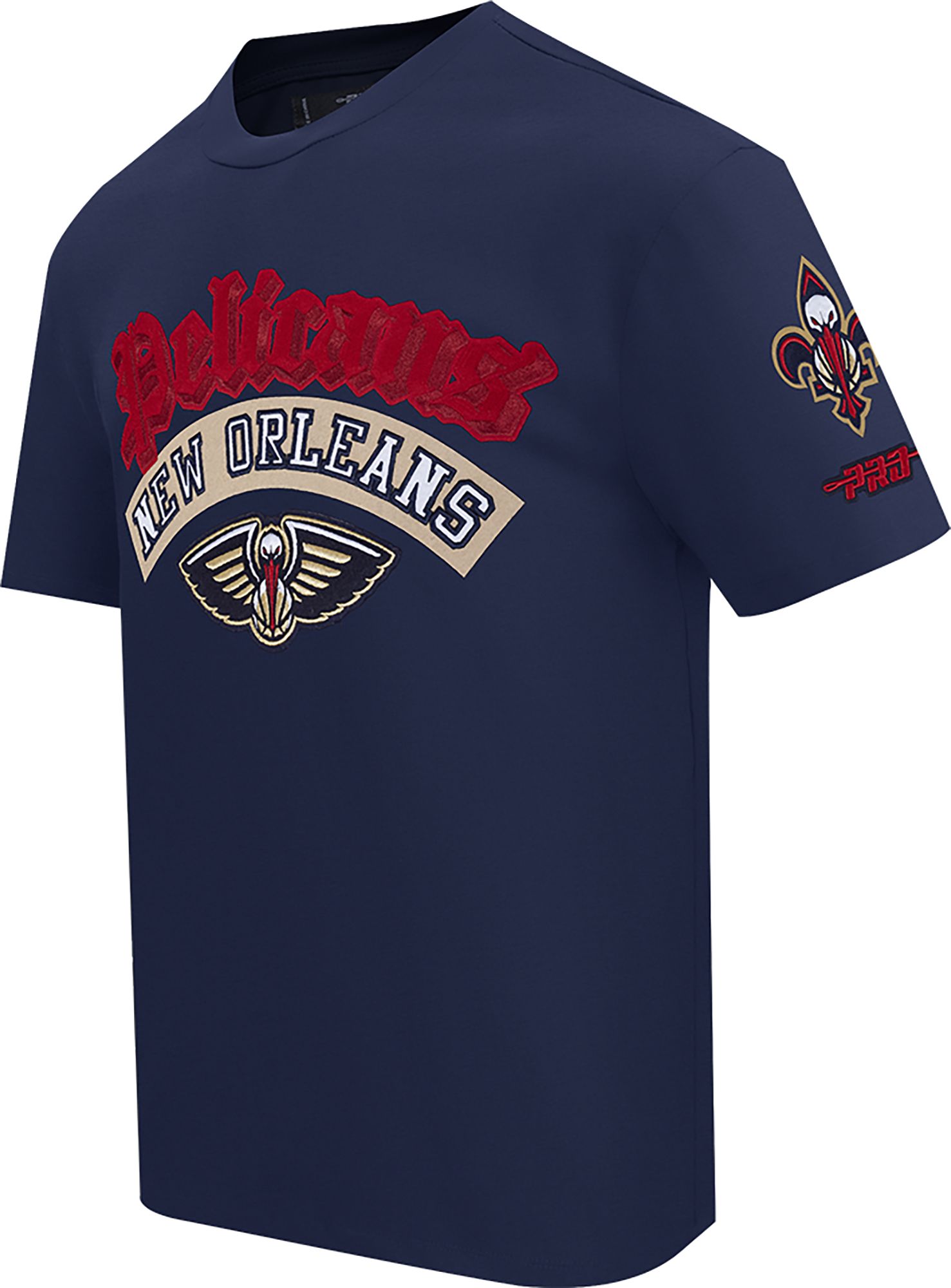 Pro Standard Men's New Orleans Pelicans Navy Best Of Drop Shoulder T-Shirt product image