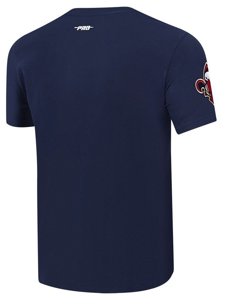 Pro Standard Men's New Orleans Pelicans Navy Classic Chenille T-Shirt product image