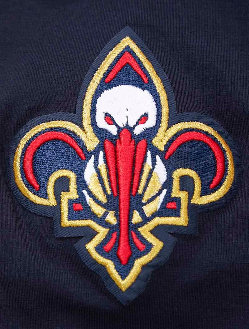Pro Standard Men's New Orleans Pelicans Navy Classic Chenille T-Shirt product image