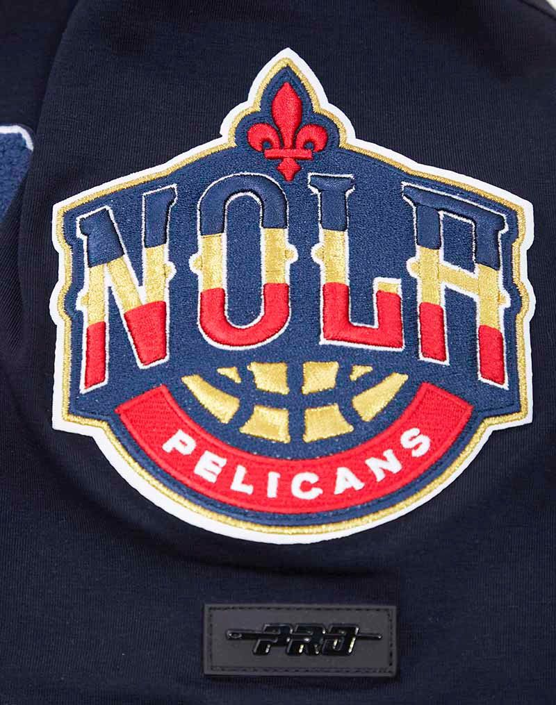 Pro Standard Men's New Orleans Pelicans Navy Classic Chenille T-Shirt product image