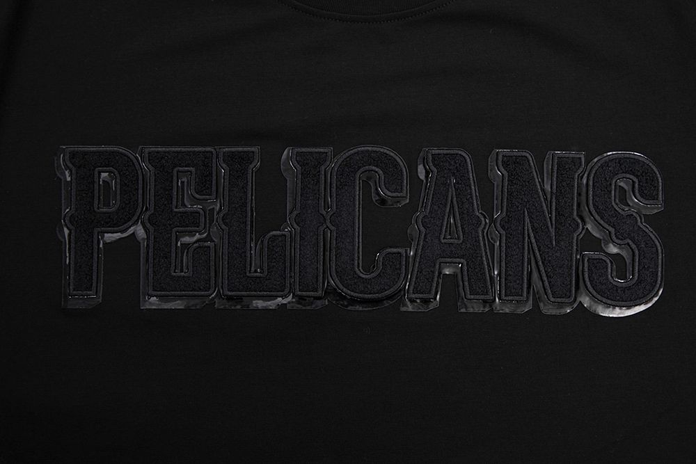 Pro Standard Men's New Orleans Pelicans Triple Black Short Sleeve T-Shirt product image
