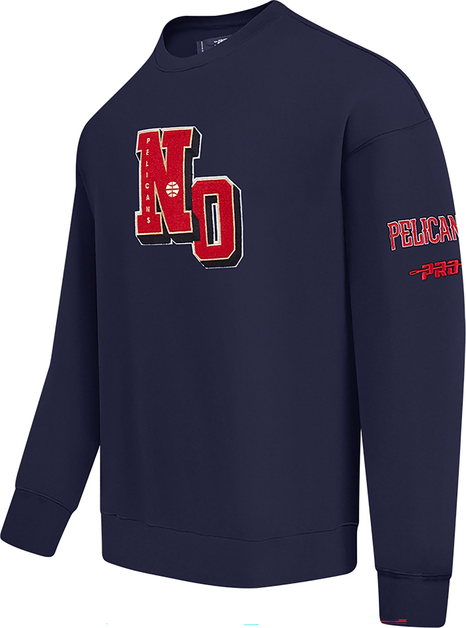 Pro Standard Men's New Orleans Pelicans Navy Best Of Crew Pullover Sweatshirt product image