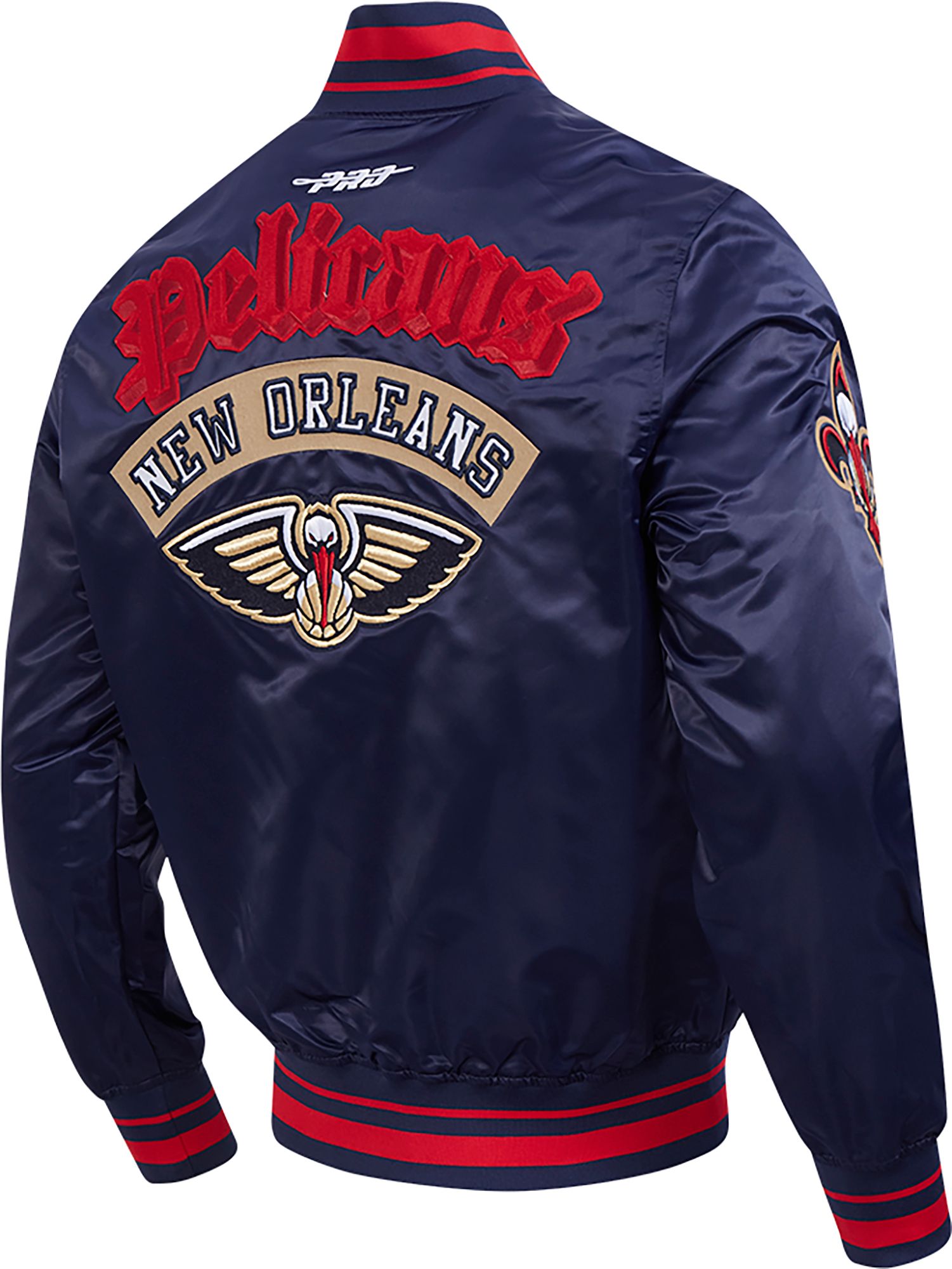 Pro Standard Men's New Orleans Pelicans Navy Best of Satin Jacket product image