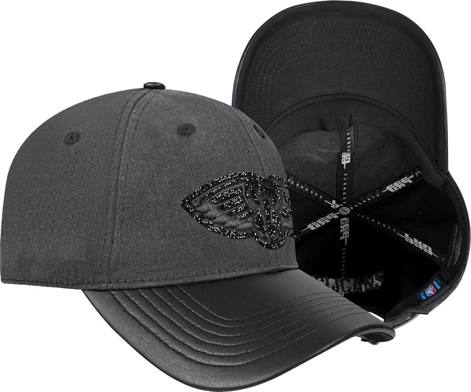 Pro Standard Women's New Orleans Pelicans Black Crystalline Strapback Hat product image
