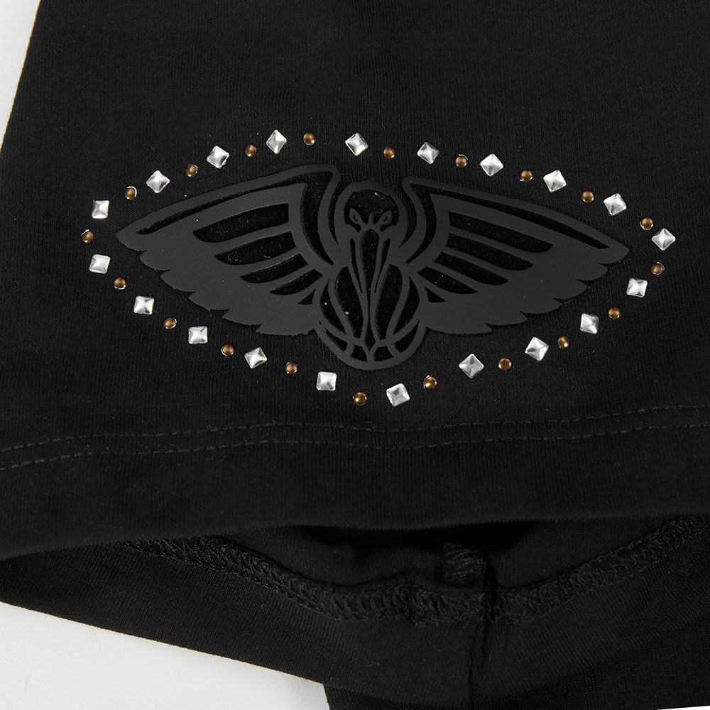 Pro Standard Women's New Orleans Pelicans Black Renegade Babydoll T-Shirt product image