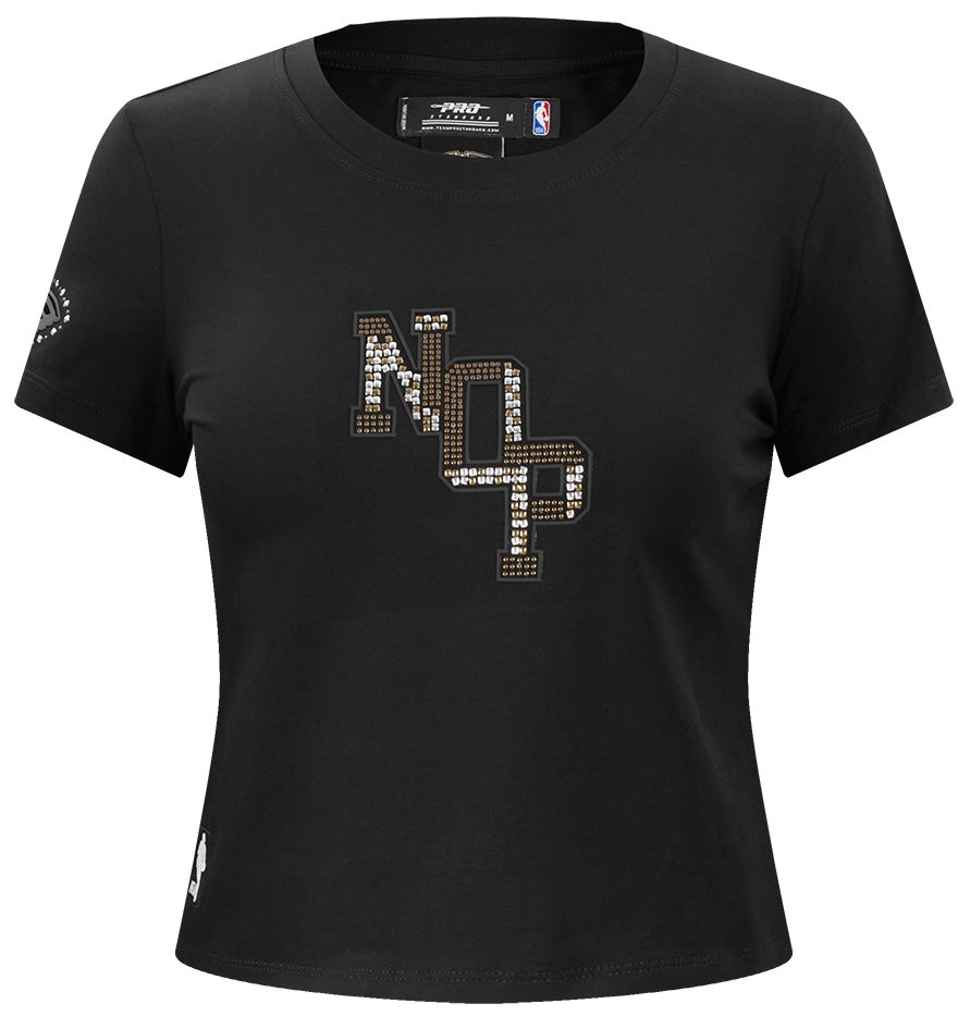 Pro Standard Women's New Orleans Pelicans Black Renegade Babydoll T-Shirt product image