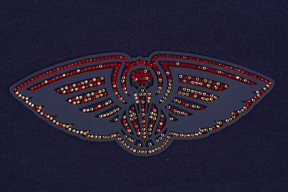 Pro Standard Women's New Orleans Pelicans Jewel Cropped Pullover Hoodie product image