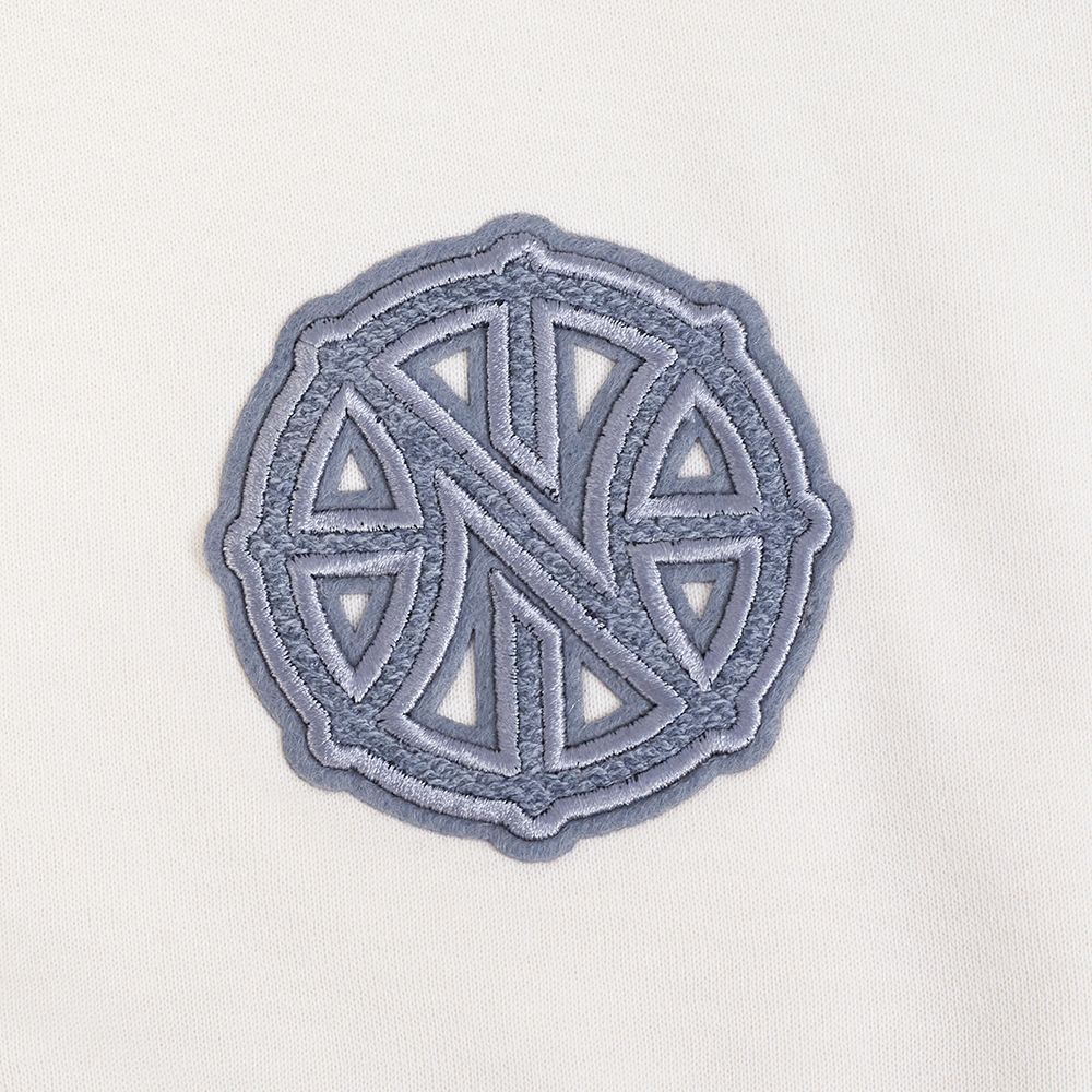 Pro Standard Women's New Orleans Pelicans Off White Reverse French Terry Crewneck Sweatshirt product image