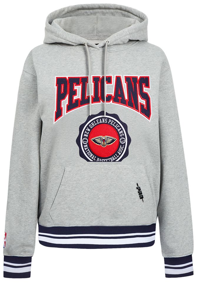 Pro Standard Women's New Orleans Pelicans Grey Crest Emblem Hoodie product image