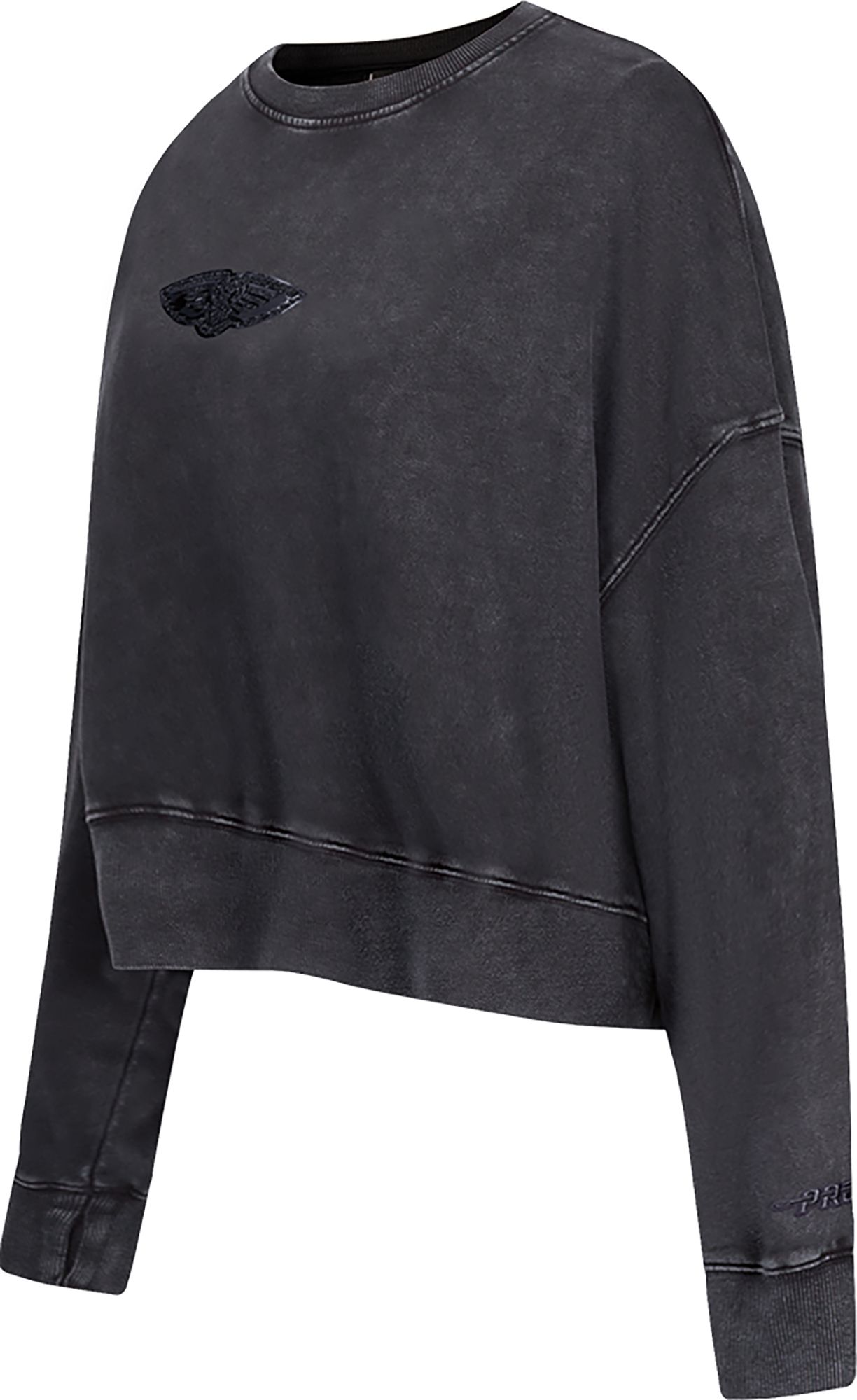 Pro Standard Women's New Orleans Pelicans Black Crystalline Crew Pullover Sweatshirt product image