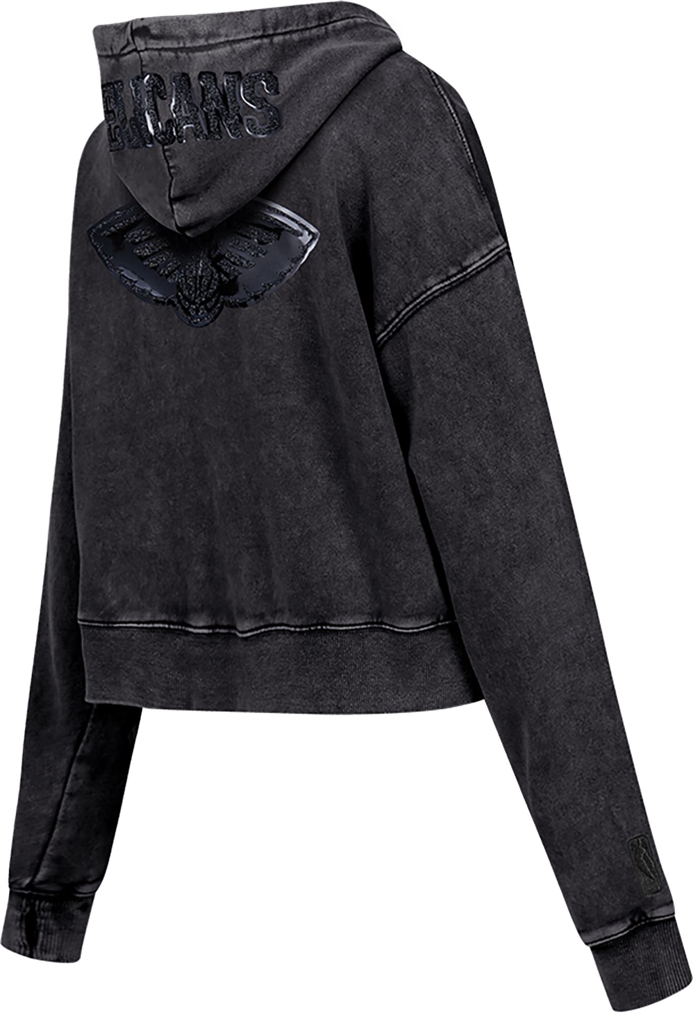 Pro Standard Women's Dallas Cowboys Black Crystalline Cropped Pullover Hoodie product image