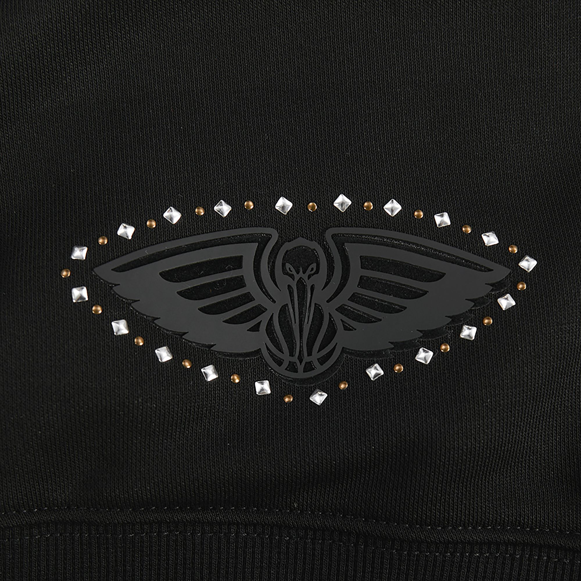 Pro Standard Women's New Orleans Pelicans Black Renegade Crewneck Sweatshirt product image