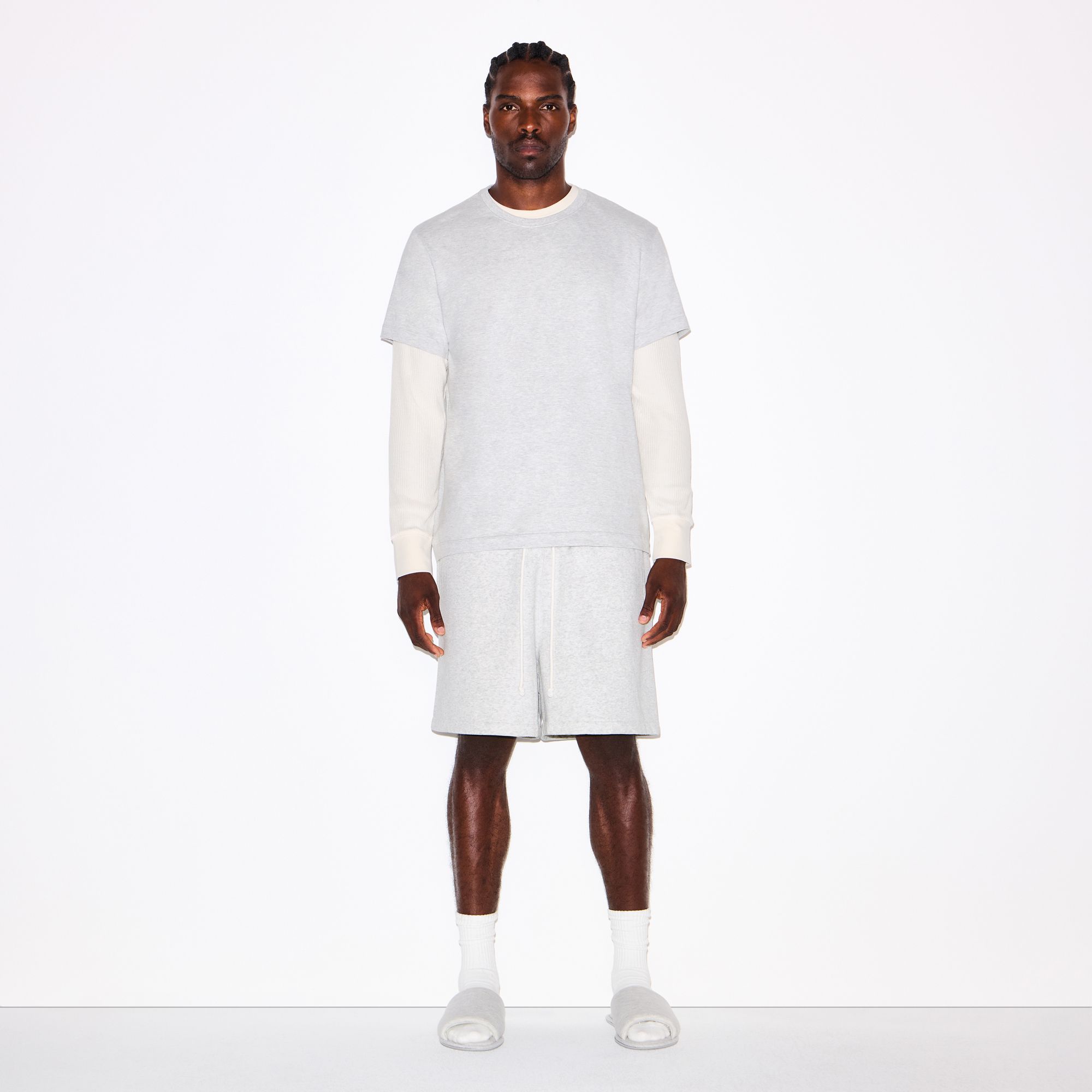 SKIMS Men's Fleece Lounge Relaxed Shorts product image