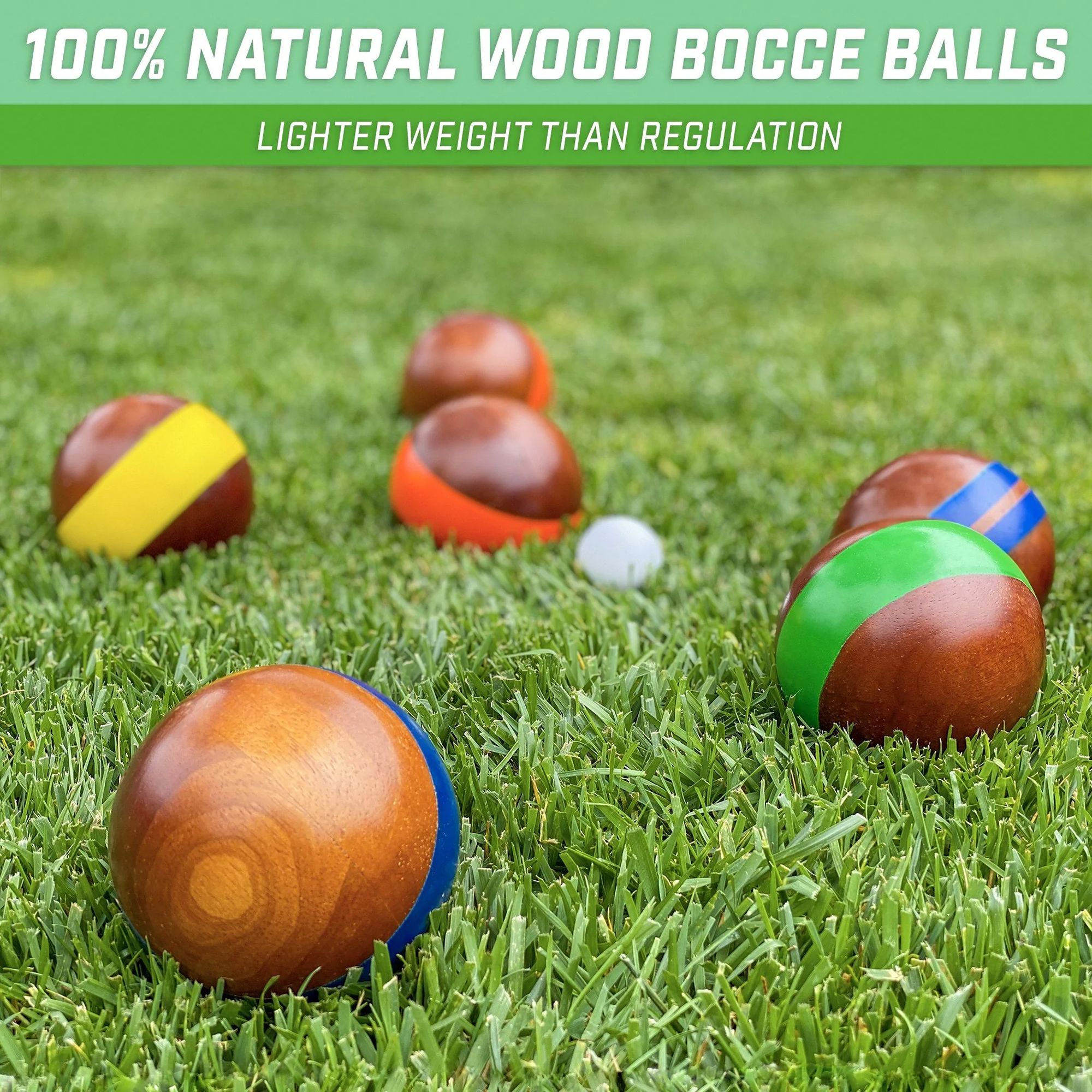 GoSports 100mm Hardwood Bocce Set product image