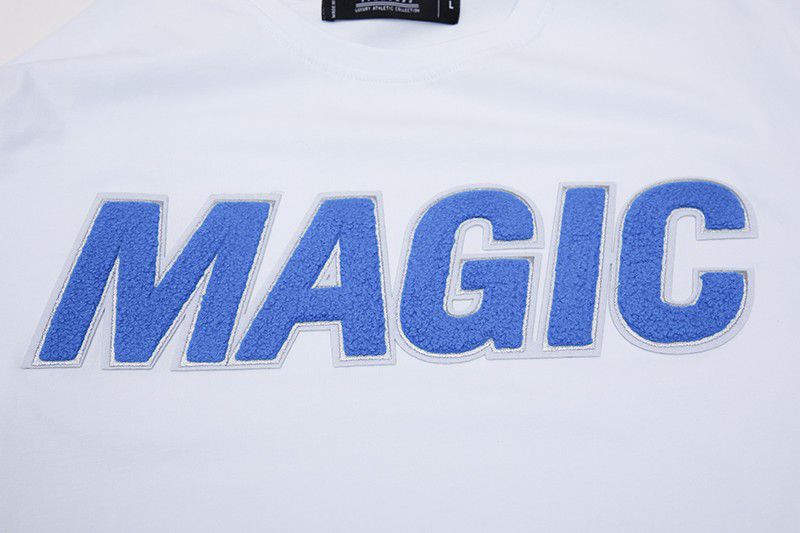 Pro Standard Men's Orlando Magic White Classic Chenille T-Shirt product image