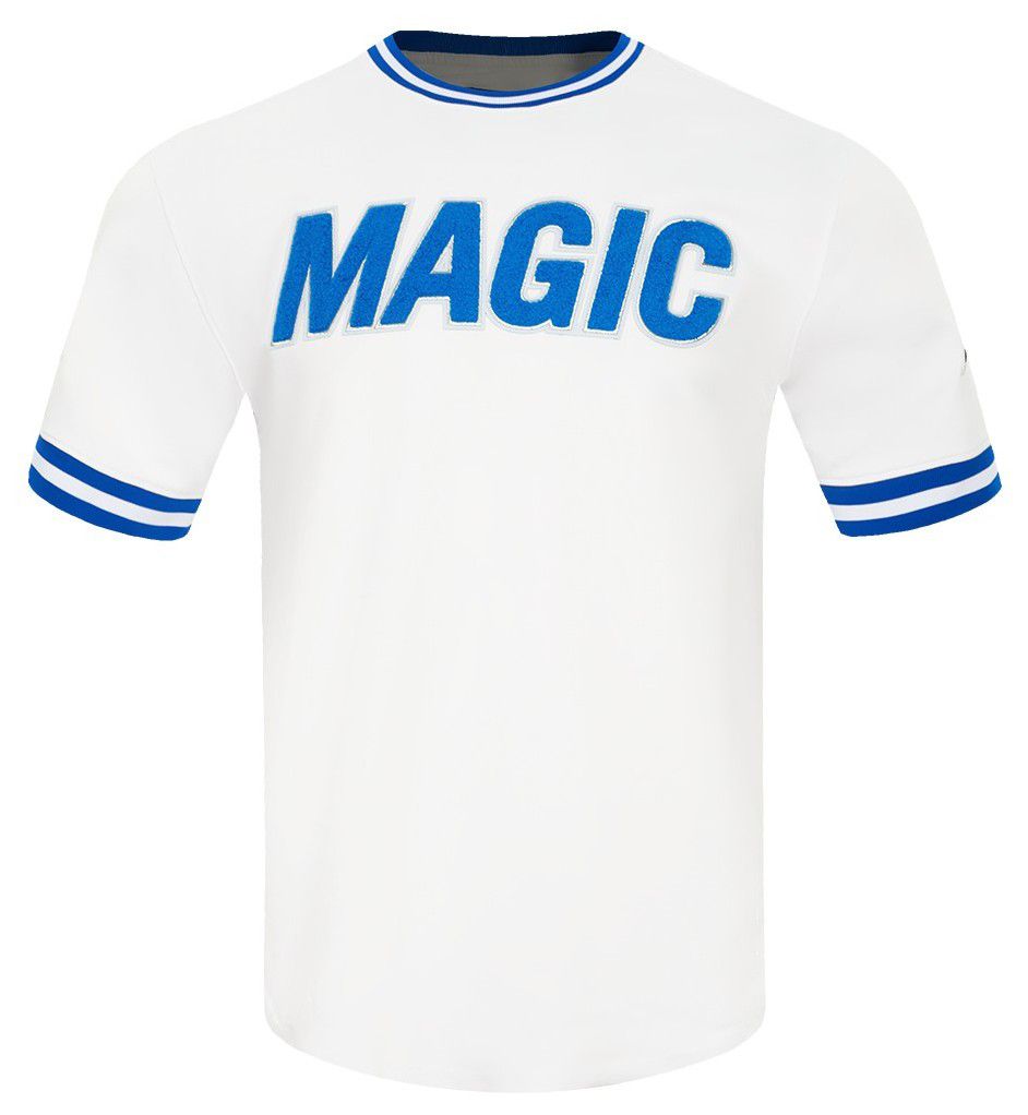 Pro Standard Men's Orlando Magic White Classic Chenille T-Shirt product image
