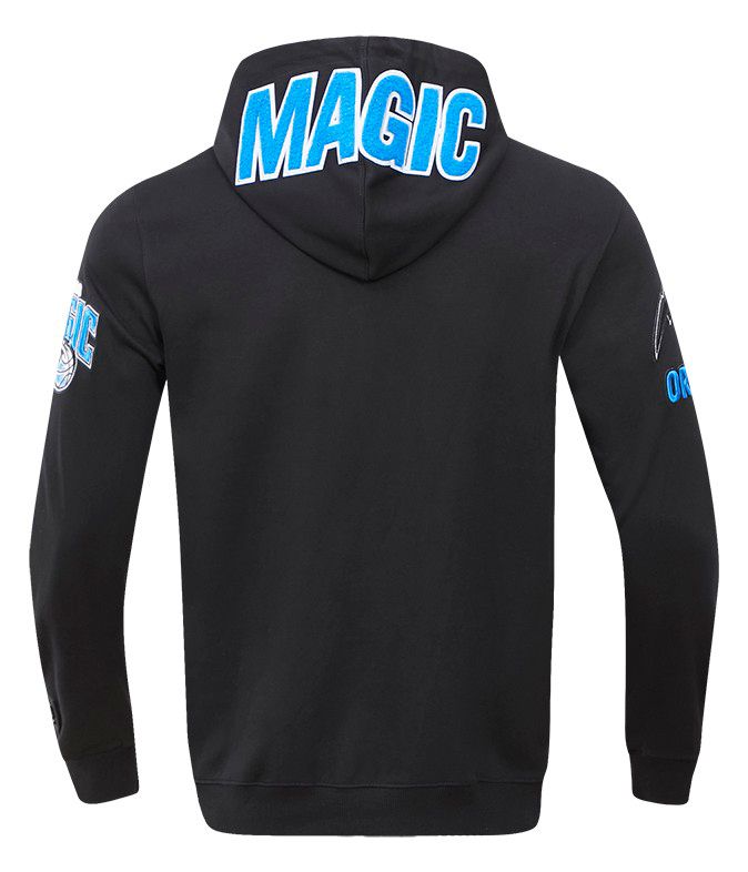 Pro Standard Men's Orlando Magic Black Classic Chenille Full Zip Hoodie product image