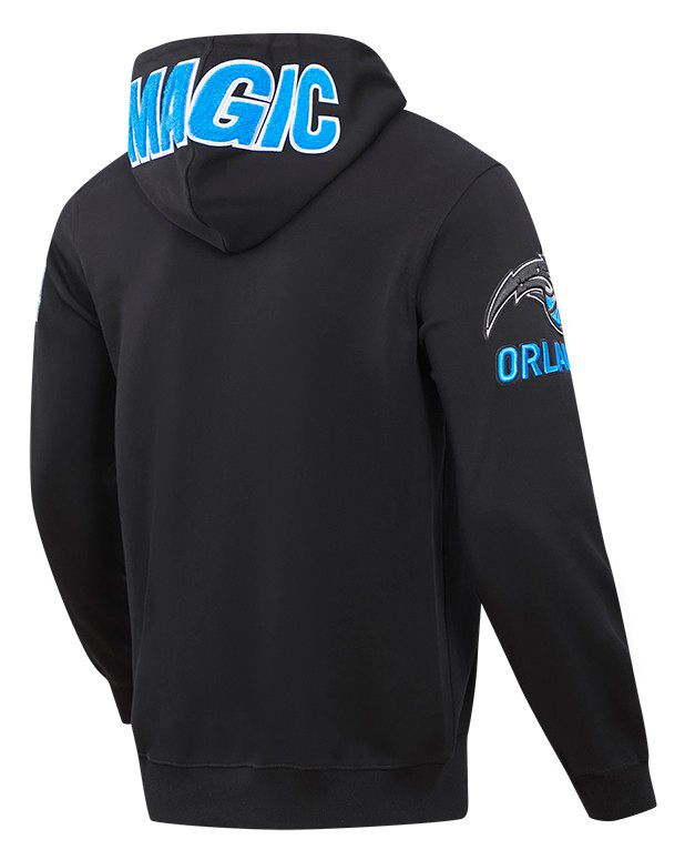 Pro Standard Men's Orlando Magic Black Classic Chenille Full Zip Hoodie product image