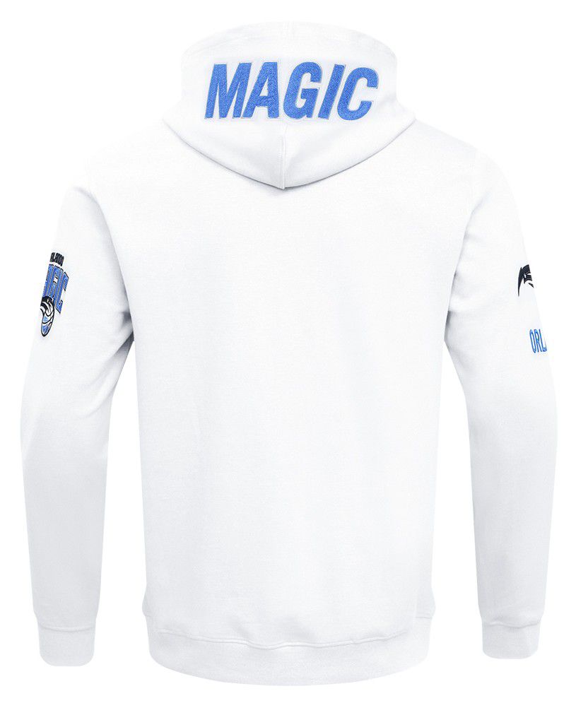 Pro Standard Men's Orlando Magic White Classic Chenille Full Zip Hoodie product image