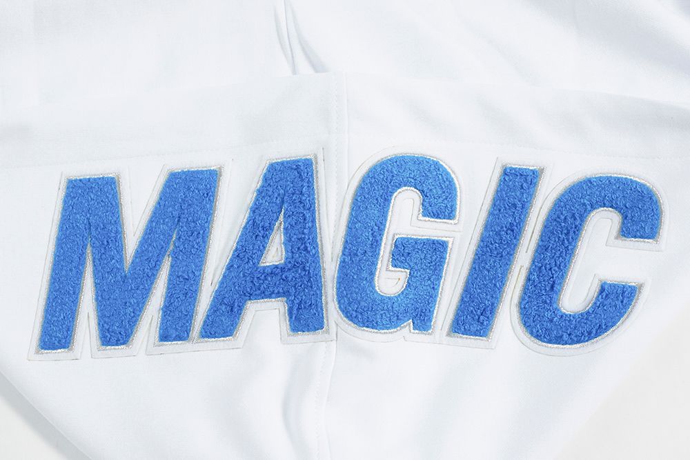 Pro Standard Men's Orlando Magic White Classic Chenille Full Zip Hoodie product image