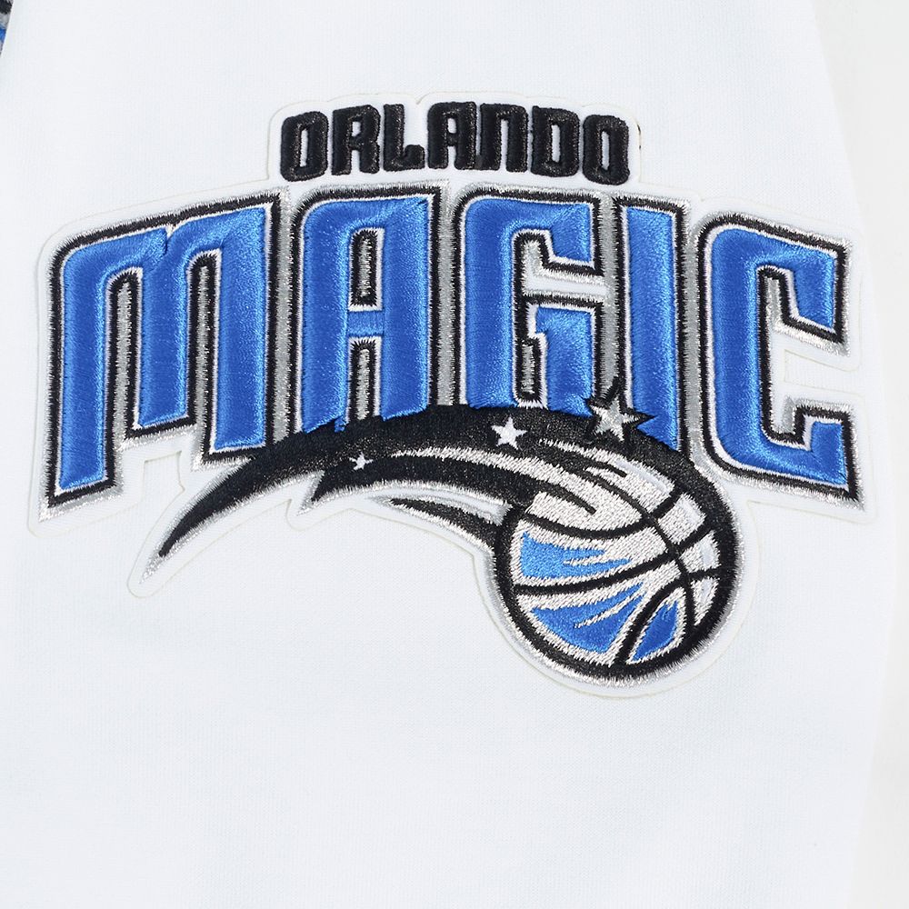 Pro Standard Men's Orlando Magic White Classic Chenille Full Zip Hoodie product image